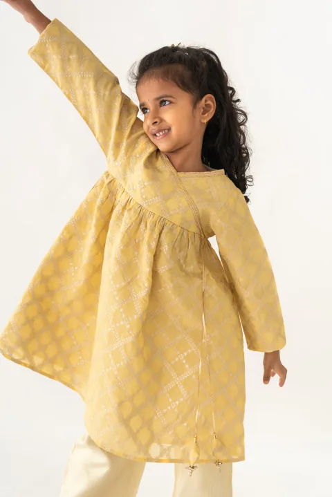 Yellow Kala Kurta set