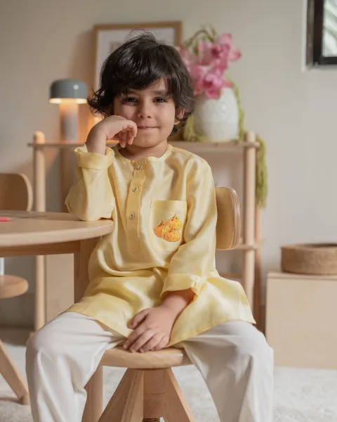 Mewa Modak Kurta Pajama Set