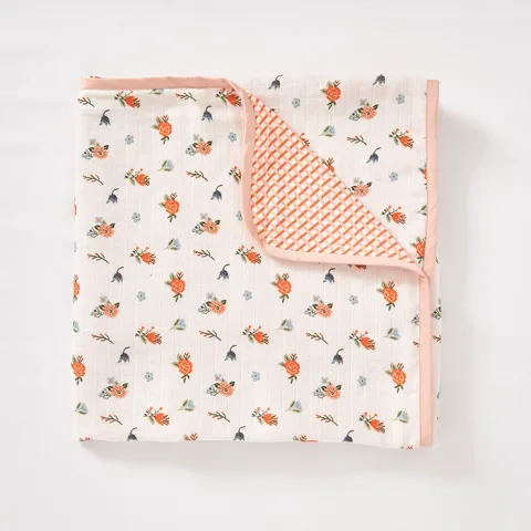 Blossom Cotton Muslin Blanket