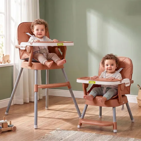 Baybee 2 in 1 High Chair for Baby with 5-Point Safety Harness