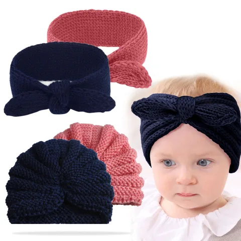 Compact and Stylish Baby Cap (Set of 2)