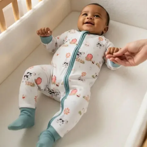 Barn Bamboo Zipsuit