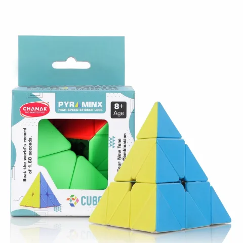 Chanak Pyramid Speed Cube for Kids 8+ Years