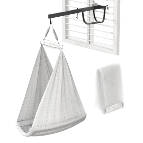 Baby Swing Cradle with Stand & Mosquito Net