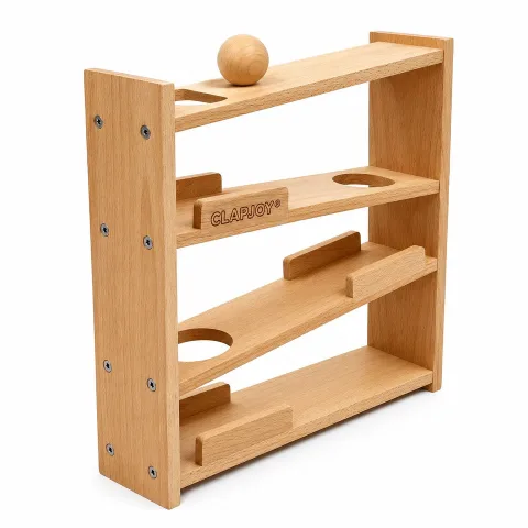 Montessori Ball Tracker with 3 Wooden Balls