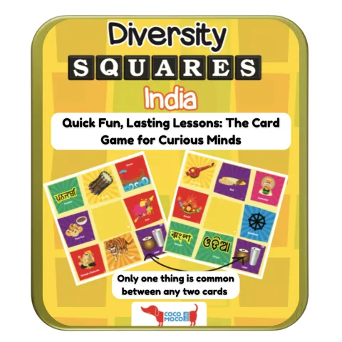 Diversity Squares India – Educational Card Game for Kids (Ages 5–12)