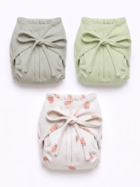bamboo knit cloth nappy pack of 3