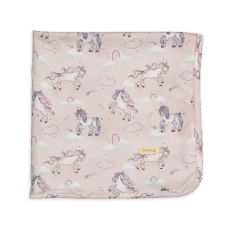 Unicorn Print Organic Jersey Swaddle Wrap