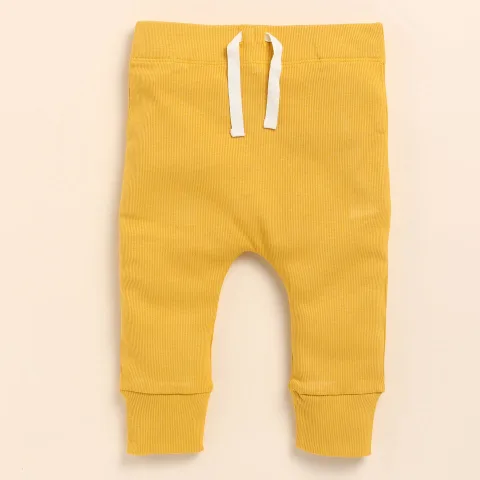 Mustard Organic Drawstring Pants