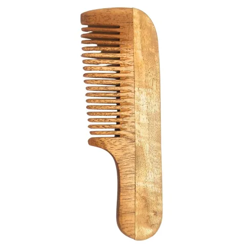 Neem Comb for Babies, soothes the scalp, detangles softly, and keeps irritation far away.