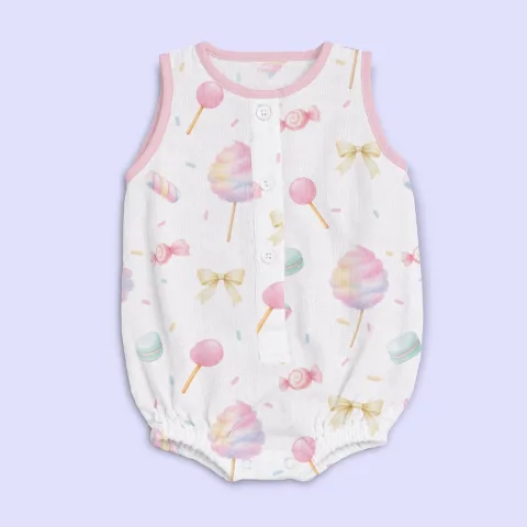 Bamboo Muslin Romper - Sugar Rush