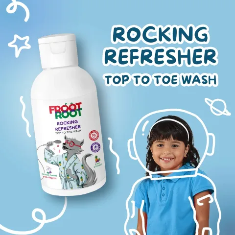 Rocking Refresher Top To Toe 2-in-1 Wash with Vitamin C, Grapes, Pineapple, Tulsi, Aloevera, Neem, Turmeric