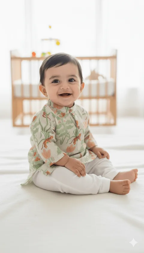 Sherwood Tales Pure Bamboo Muslin Cotton Kurta Pajama Set