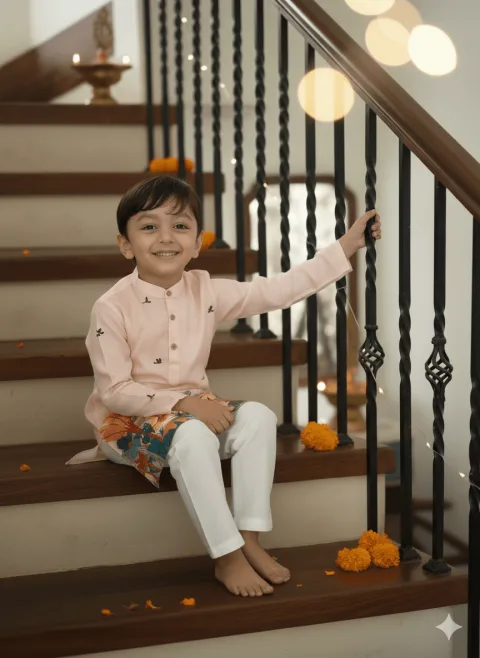 Savannah Themed Kurta Pajama Set
