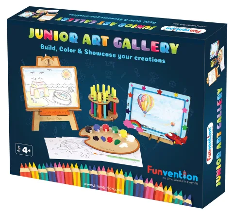 Funvention Junior Art Gallery DIY Art & Craft Kit for Kids (4+ Years)