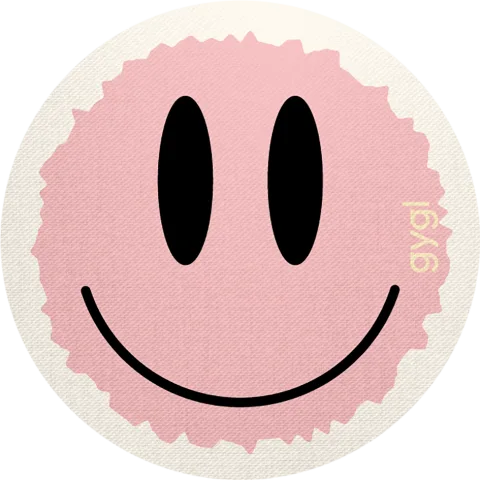 Smiley Pink Sticker