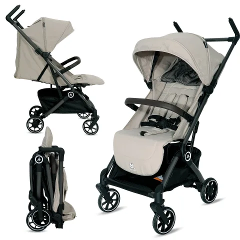 Infantso Flight X Baby Stroller for 0 to 3 years, Pram Auto Fold with 5-Point Safety Harness, Multi-Position