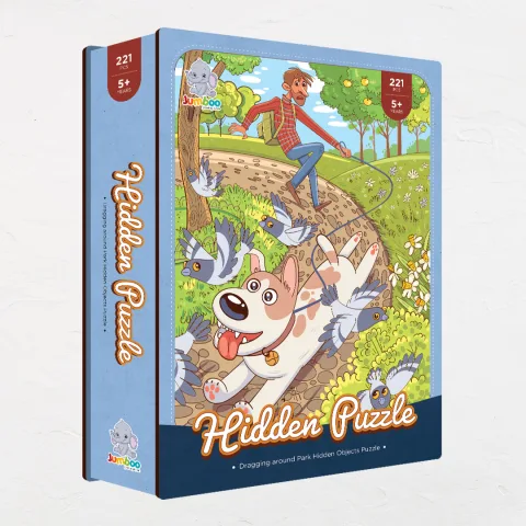 Dragging Around Park objects puzzle perfect for the curious kids