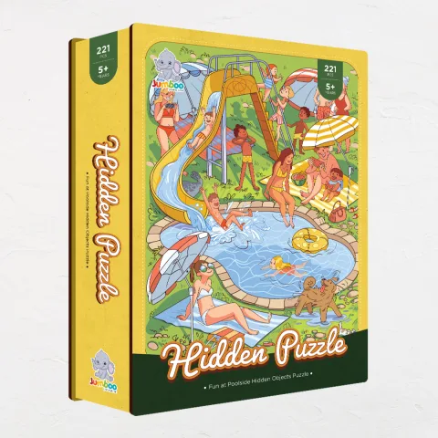 Fun at Poolside hidden objects puzzle perfect for the curious kids