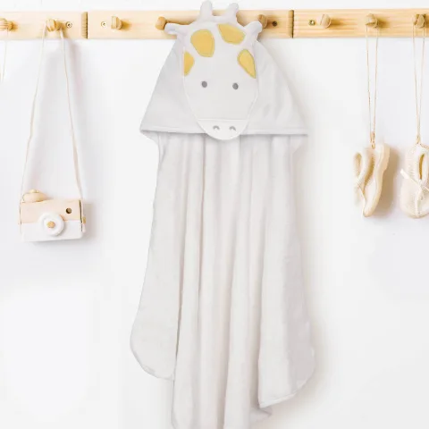 Gigi Giraffe Baby Hooded Towel