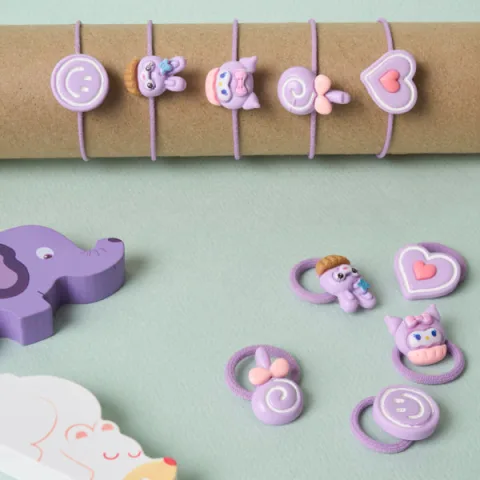 Lavender Loops Baby Rubberband - Pack of 10