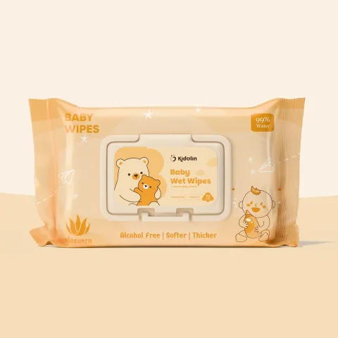 Kidolin Baby Wet Wipes - 72 Wipes
