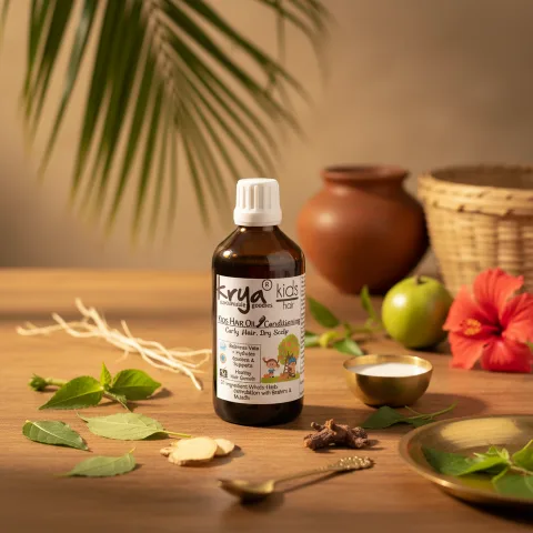 Krya Kids Conditioning Hair Oil for Dry & Curly Hair (3+ Years)