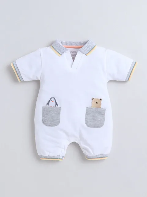 Boys Romper Mm-161 White