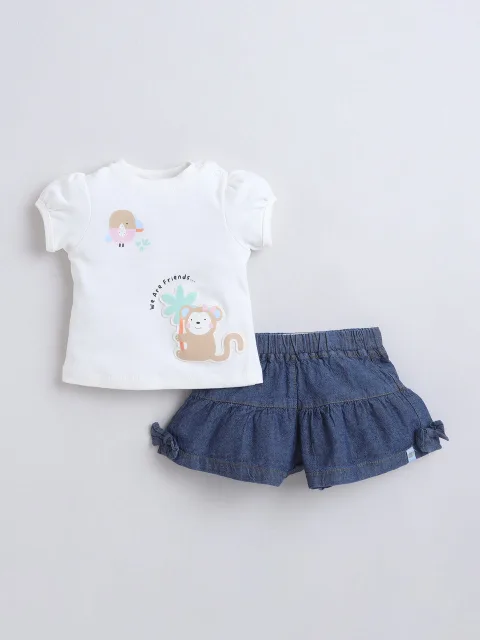 Girls 2Pc Set Mm-558 Off White
