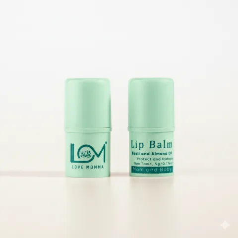 Love Momma Super Rich Mom & Baby Lip Balm – Basil & Almond Oil