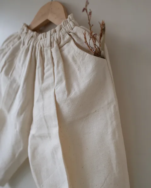 Baggy pant in kora cotton