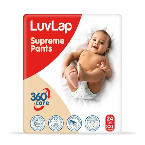 Supreme Unisex Diaper Pants XXL, 15-25Kg, 24Pc
