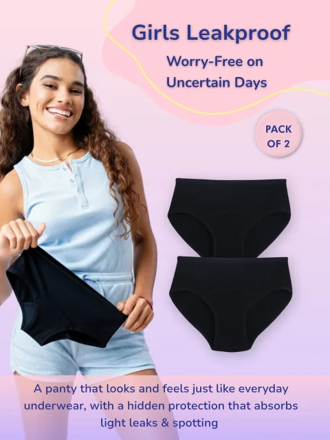 Girls Leak Proof Brief - Pack of 2