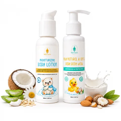 Mevasa Baby Lotion & Milky Body Wash