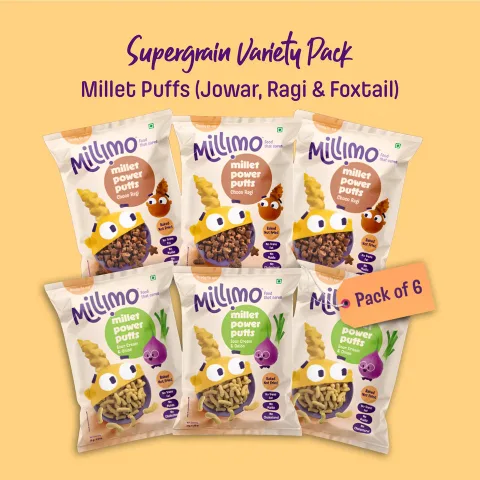 Millet Puffs – Choco Ragi & Sour Cream (6 x 35g)