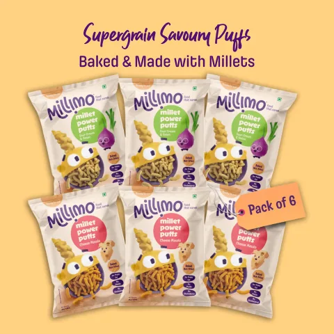Millet Puffs – Cheese Masala & Sour Cream (6 x 35g)