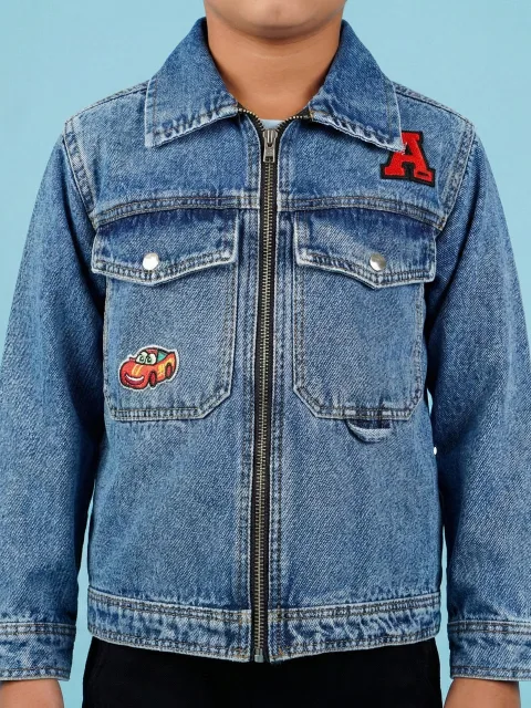 Personalised Zipper Denim Jacket