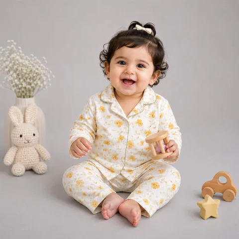 Organic Cotton Unisex Kids Night Suit