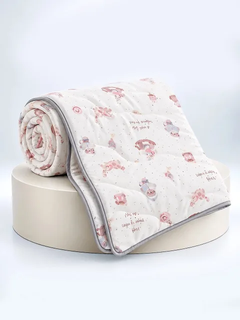 Reversible – Dream Come True Pink Animals Soft Cotton Baby & Toddler AC Blanket