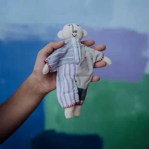 Poppins the Bachoo - Granny Patchwork Onesie