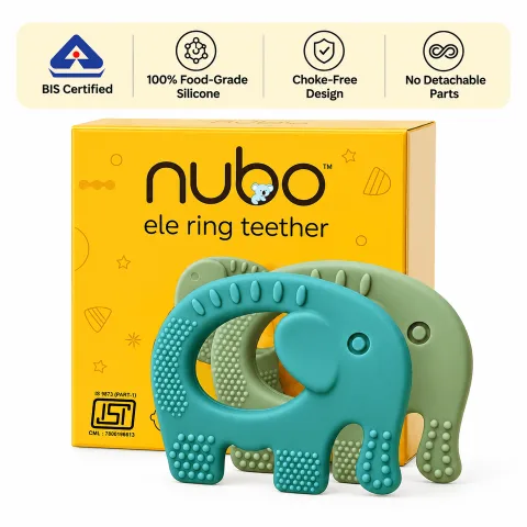 Ele Ring Silicone Teether - Pack of 2
