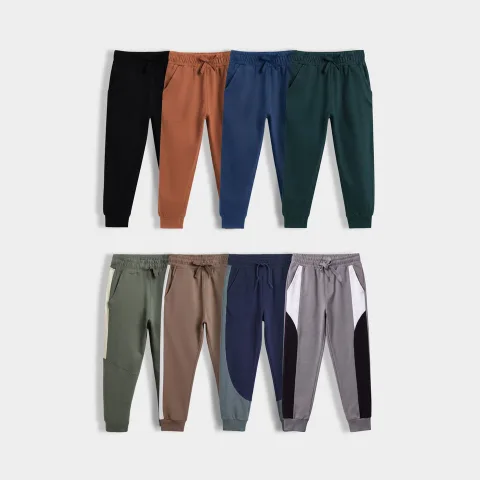 8 Pcs Cotton Joggers