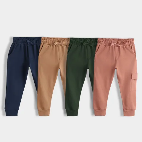 4 Pcs Interlock Joggers