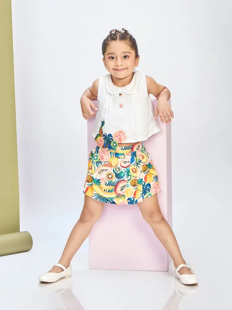 Girls Trendy Skort & Top 20644