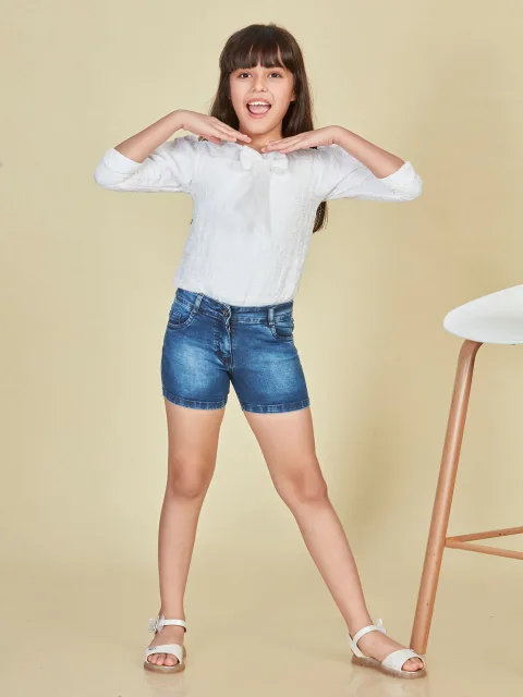 Girls Denim Shorts 18022