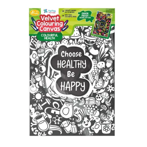 Velvet Colouring Posters - Colourful Health
