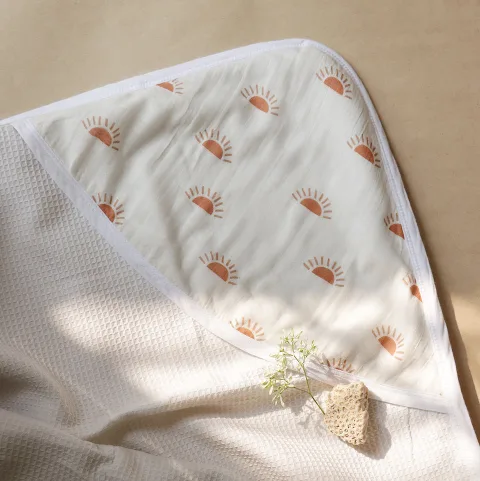 Organic Peek-a-boo Hooded Towel