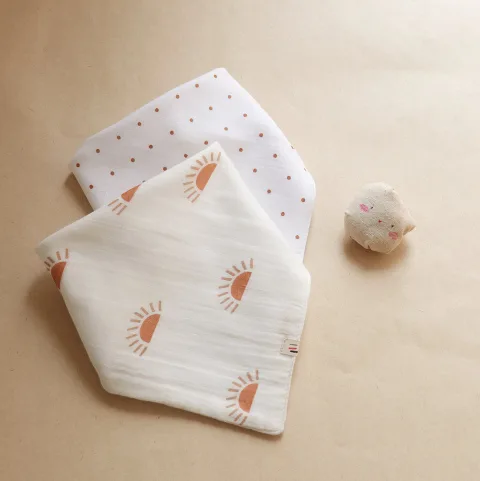 Organic Flip-Flop Drool Bibs