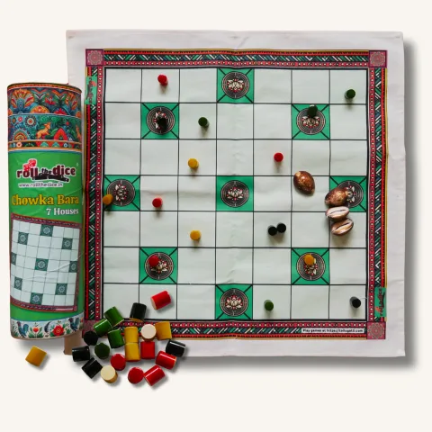 Classic Chowka Bara Board Game
