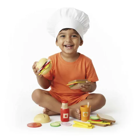 Wooden Sandwich and Burger Cooking Set (3 Years+)